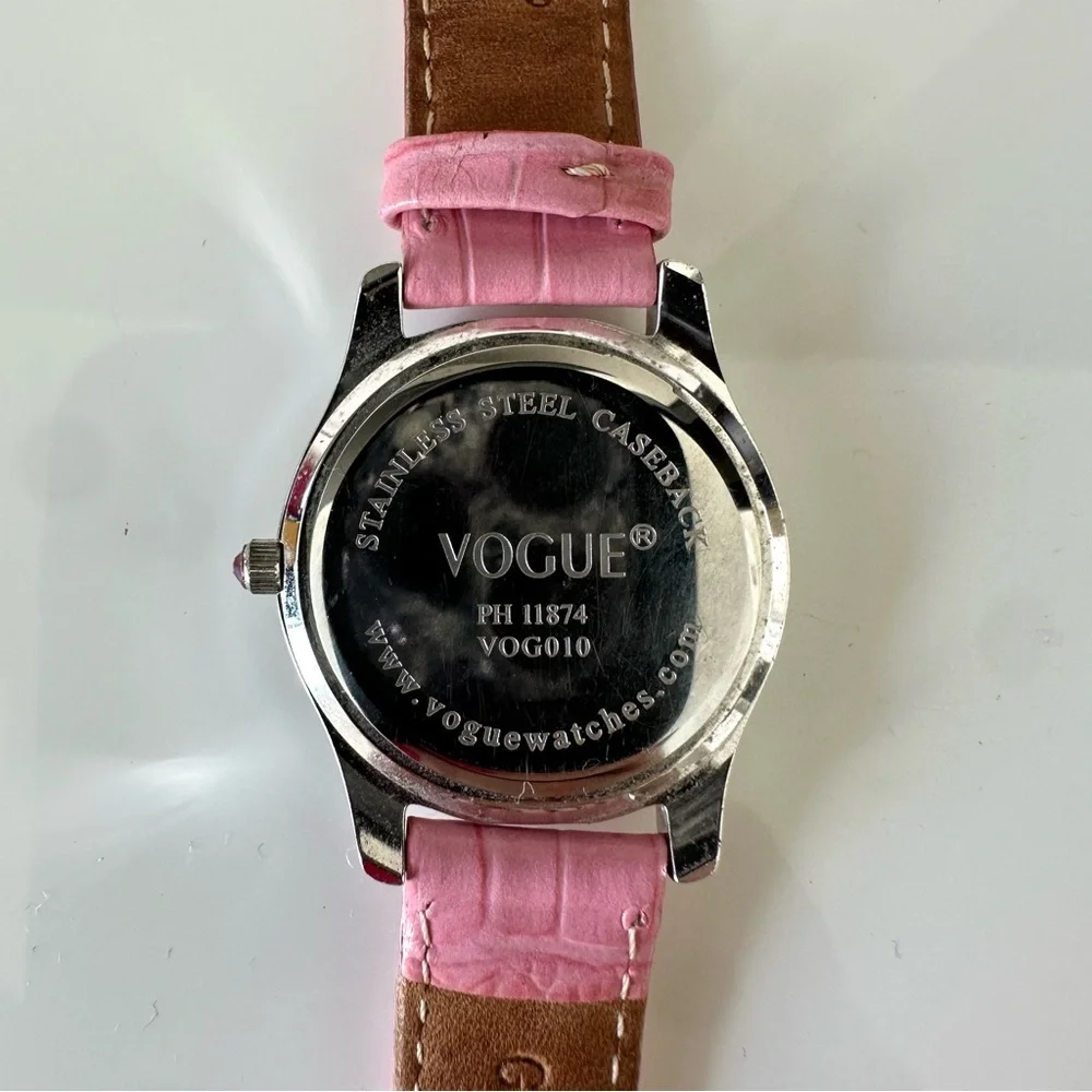 Vogue women pink quartz watches Authentic
